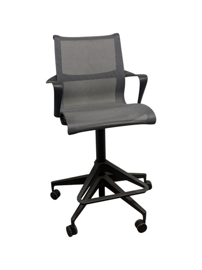 Skivbordsstol - Herman Miller Setu, Grå/Svart