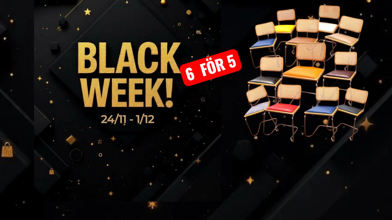 Find your Bauhaus and cesca chair for black week prices. Design classics at good price. Cheap and low price.