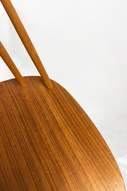 Pinnstol i mörk fanér med stilren skandinavisk design och stabil träram – en tidlös matstol som passar perfekt i kök, matsal och moderna svenska hem.